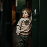 Denn Merino Wool Bear Sweater || Biscotti Melange