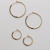 Small Mala Hoops || Rust