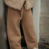 Sulien Merino Wool Trousers || Hazelnut