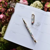 Rollerball Pen || Blooms in White