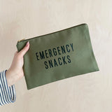 Olive Green Pouch || Emergency Snacks