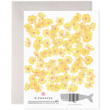 Thank You Greeting Card || Yellow Flowers