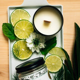 Fresh Mint & Lime Essential Oil Beeswax Jar Candle