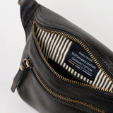 Beck's Bum Bag || Black Stromboli Leather