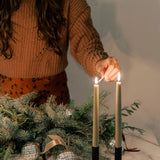 Beeswax Dipped Taper Candles || Bayberry