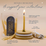 Beeswax Candle Set || in Glass Jar