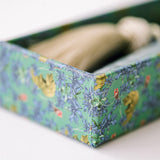 Ivory & Gold Heirloom Scissors with Case || Dusk Blue