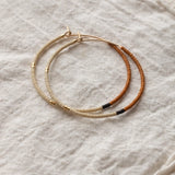 Small Mala Hoops || Rust