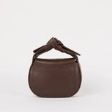 Coco Croissant, Mini || Chocolate Soft Grain Leather