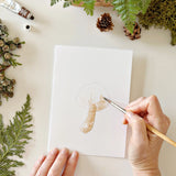 Paintable Notecards || Mushrooms