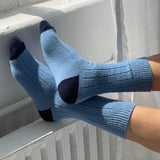 Classic Cashmere Socks || Bluebell