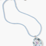 Super Locket Necklace || Light Blue