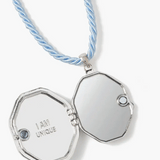 Super Locket Necklace || Light Blue