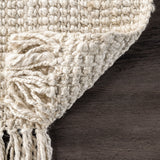 Daniela Farmhouse  Chunky Jute Area Rug || Off White, 6'x9'