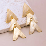 Golden Arrow Dangle Earrings