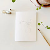 Paintable Notecards || Potted Plants