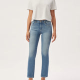 Mara Straight Mid Rise Instasculpt Ankle Jeans || Airway