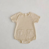 Amara Cotton Baby Bodysuit || Beige