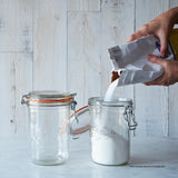 Airtight Tapered French Glass Preserving Jar