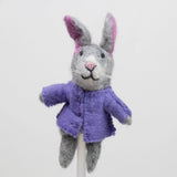 Felt Finger Puppet Set || Bunnies