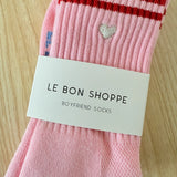 Boyfriend Socks || Amour Pink Heart