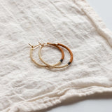 Small Mala Hoops || Rust