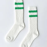 Cottage Varsity Socks || Green Varsity