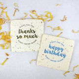 Petite Handmade Wildflower Paper || Thank You