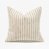 Charu Indian Wool Pillow Covers || Ivory & Dark Brown