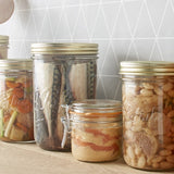 Airtight Tapered French Glass Preserving Jar