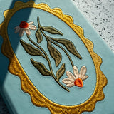 Hardbound Embroidered Journal || Daisy Frame