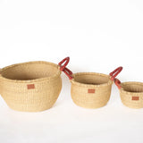 Kandiga Round Baskets with Handles || Small