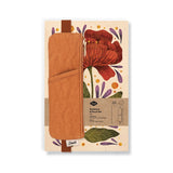Layflat Notebook & Pouch Set || Burgundy Bloom