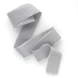 Light Grey Hand Dyed Cotton Ribbon || 2" x 5 yards