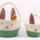 Felt Easter Basket with Bunny Ears || Large