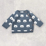 Bear Jacquard Knit Baby Pullover Sweater