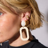 Ecru Bloch Earrings