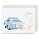 Wedding Greeting Card || Vintage Car