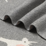 Luxury Cotton Receiving Blanket || Grey Unicorn