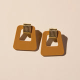 London Tan Avery Earring || Gold