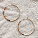 Small Mala Hoops || Rust