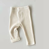 Organic Cotton Leggings || Creamy White