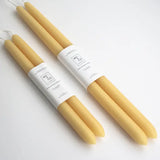 Beeswax Dipped Taper Candles || Natural Gold