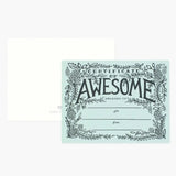 Greeting Card || Certificate of Awesome