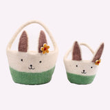 Felt Easter Basket with Bunny Ears || Small