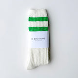 Cottage Varsity Socks || Green Varsity