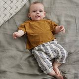 Organic Slub Stripe Baby T-Shirt || Oil