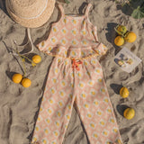 Rib Pant Set || Lemon Twist