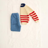 Mario Denim Baby Pants || Blue