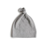 Ribbed Baby Beanie || Beige Melange